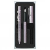 Faber Castell Dolma+Tükenmez Kalem Seti Grip Edition Glam 0.7 Mm İnci 5178201533000 - 1