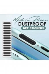 6 Adet Cep Telefonu Hoparlörü Için Toz Önleyici Sticker-telefon Hoparlör Koruyucu 1.6 Cm-2.2 Cm - 4