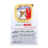 Plaisir Pate 150Gr Sığır Etli Yetişkin 12Adet Yaş Köpek Maması - 3