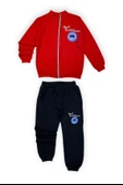 Fermuarlı İkiiplik Çocuk Eşofman Takım MNK0554 thumbnail 1