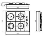 Silverline AS5632X01 Inox 3 Gazlı 1 Elektrikli Göz Ankastre Ocak 60cm - 2