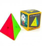 QY Speed Cube, Pyraminx Profesyonel 3x3 Speed Üçgen Rubik Zeka Küpü -Q1 Ming S2 - 2