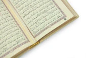 Termo Deri Ciltli Kuranı Kerim Medine Hatlı Hafız Boy Gold thumbnail 4