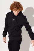 Lee L212302001 Siyah Kapüşonlu Erkek Sweat - 5