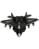 Ctoy Sürtmeli Çek Bırak F22 Savaş Uçağı Siyah thumbnail 1