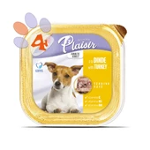 Plaisir Pate 150Gr Hindi Etli Yetişkin 4Adet Yaş Köpek Maması - 2