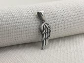 Kanat Tasarımlı 925 Ayar Gümüş Kolye Ucu thumbnail 2