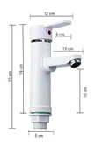 POLYFIT BEYAZ MİX LAVABO BATARYASI F1 MODEL 19 CM - 7