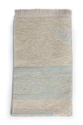 Kabe Desenli Krem Şönil Seccade - Mavi thumbnail 3