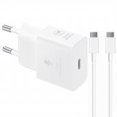 Samsung T2510N 25W Şarj Aleti Type-C to Type-C 6A 120W 3Metre Kablolu Beyaz thumbnail 1