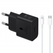 Samsung T2510N İphone Lightning Şarj Aleti Siyah 3m Type-C to Lightning Kablo - 1