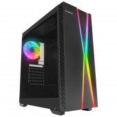 AZTECH AZT101 B 5 x RGB Fan Uzakdan Kumanda Siyah Akvaryum Gamin Kasa Temper Cam , RGB Switch - 1