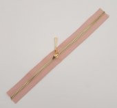 Angel Çanta Aksesuar Başlıklı Fermuar 30 Cm Light Gold Metal Pudra Renk - 1