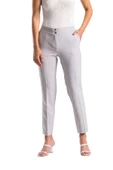 Kadın Kumaş Pantolon Cep Detaylı Bilek Boy 1712-GRİ - 3