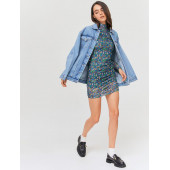 BZB Baskılı Tül Elbise - 3