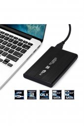 SpeedUF 2.5 Hdd Kutusu Usb 3.0 Hardisk Kutusu Metal Gövde Harici Kutu - Siyah - 5