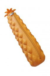 Silikon Ananas Kalemlik Sarı 1 Adet Silikon Kalem Kutusu Eğlenceli Sevimli Ananas Figürlü Hediyelik Kalemlik - 1