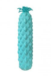 Silikon Ananas Kalemlik Turkuaz 1 Adet Silikon Kalem Kutusu Eğlenceli Sevimli Ananas Figürlü Hediyelik Kalemlik - 3