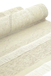 Kutulu Örtülü Tesbihli Hediyelik Çeyizlik Seccade Seti Krem thumbnail 7