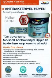 Beyaz Antibakteriyel Hijyen İç Cephe Boyası 2,5 l - 2