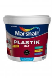 Plastik Mat Siyah Su Bazlı İç Duvar Boyası 2.5lt 4kg silinebilir mükemmel Matlık örtücülük - 1