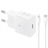 Samsung Apple İphone 12 Mini T2510N İphone Lightning Şarj Aleti Beyaz 3m Type-C to Lightning Kablo - 1