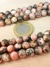 Rodokrozit Taşı Koyu Renk Dizi 8mm thumbnail 2