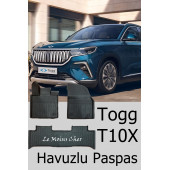 Yerli Üretim Togg T10X Araca Özel 3D Havuzlu Oto Paspası Yerli Araba Yerli Paspas - 1