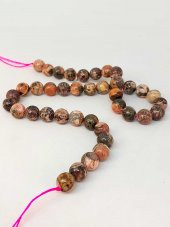 Rodokrozit Taşı Koyu Renk Dizi 10mm thumbnail 3