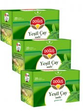 YEŞİL ÇAY SADE 20 SÜZEN POŞET (30 gr), 3 ADET - 1