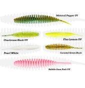 Fujin Tantoo 60mm Silikon Balık Fluo Lemon UV thumbnail 2