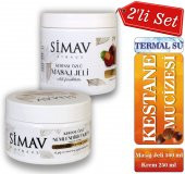 Simav Synaus Kestane Özlü ve Termal Sulu Cilt Bakım Seti 2li - Krem 250ml + Masaj Jeli 500ml - 4