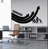 Ofis, Çalışma Odası Duvar Sticker Ekip Çalışması Motivasyon Kelime Ofis Dekorasyon Çıkartmaları - 1