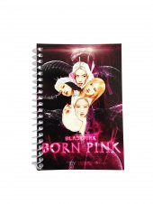 Blackpink 2 Born Desenli Bloknot Çizgili Not Defteri - 1