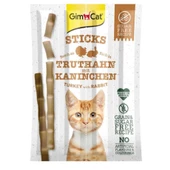 Gimcat Sticks Hindili & Tavşanlı Kedi Ödül Çubukları 4 Parça - 1