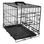 Flamingo Ebo Tel Köpek Kafesi Siyah Medium - 1