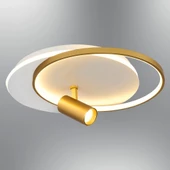 A-415-3B TEKLİ SPOTLU YUVARLAK LEDLİ AVİZE BEYAZ - 2