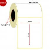 Barkod 100x150 Termal Etiket Eko Termal 250 Sarım 3 Rulo (750 Adet) - 1
