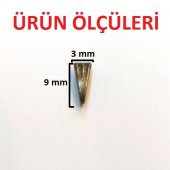 100 Adet Antik Sarı Tepelik Kolye Tepesi Mengeç Kıskaçlı Mengeç - 7