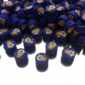 30 Adet 10 mm Polimer Kil Fimo Noel Baba Figürü Fimo Boncuk - 2