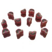 30 Adet 10 mm Polimer Kil Fimo Gökkuşağı Figürü Fimo Boncuk - 2