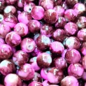 100 Adet 8 mm Doğaltaş Görünümlü Boncuk Takı Malzemeleri - 2