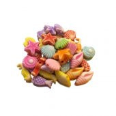 60 Adet Karışık Pastel Renk Retro Okyanus Boncuk Hobi Boncuğu Takı Malzemesi - 2
