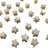 6 Adet Sedef Taşı Yıldız Boncuk Takı Malzemesi thumbnail 4