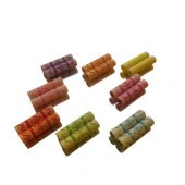 40 Adet Karışık Pastel Renk Retro Boru Boncuk Hobi Boncuğu Takı Malzemesi - 5
