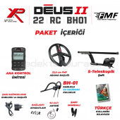 DEUS 2 - 22,5cm FMF Başlık, Ana Kontrol Ünitesi (RC), BH-01 Kablolu Su Geçirmez Kulaklık - 2