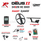 DEUS 2 - 34x28cm FMF Başlık, Ana Kontrol Ünitesi (RC), BH-01 Kablolu Su Geçirmez Kulaklık - 2
