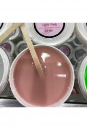 Lady red line Builder gel protez tırnak jel LİGHT PİNK 75ml pilastik amber kavanoz - 1
