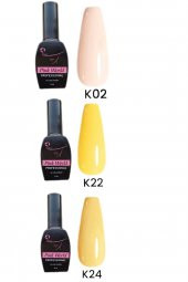 Lady red line Kalıcı Oje [12ml] 3lü Set K02 K22 K24 - 1