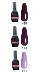 Lady red line Kalıcı Oje [12ml] 3lü Set K65 K63 K62 - 1